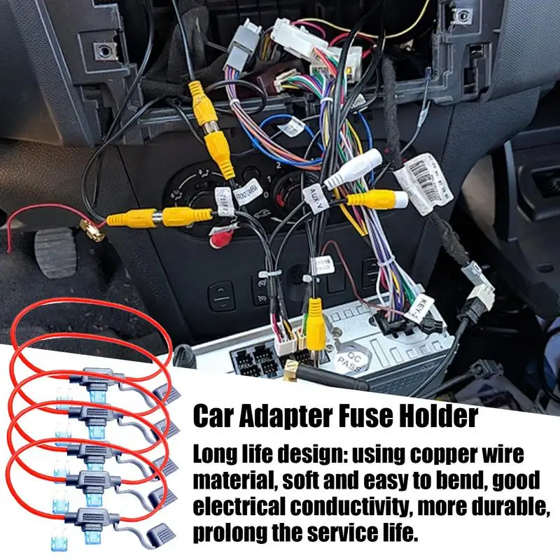 Inline Fuse Holder 5X Vehicle Fuse Holders Protecting Circuits And Electrical Equipment With Cover For Car Ship RV