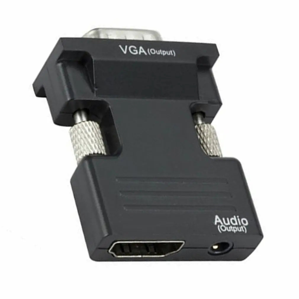 HDMI-compatible Female To Monitoring VGA Male Audio Adapter HDMI-compatible To VGA Converter Computer Set-top Box Dropshipping