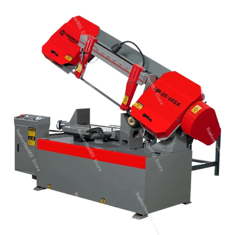 Band saw automatic metal cutting aluminum alloy large heavy industrial grade band saw machine high power horizontal cutting