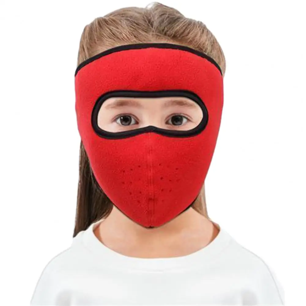 Thermal Thick Face Mask Children Neck Cover Fastener Tape Breathable Cycling Face Mask for Boys Girls