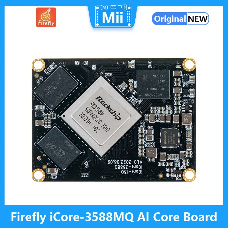 iCore-3588MQ Automotive-Grade AI Core Board Gigabit Ethernet, WiFi6 and 5G/4G network Gigabit Ethernet, WiFi6 and 5G/4G network