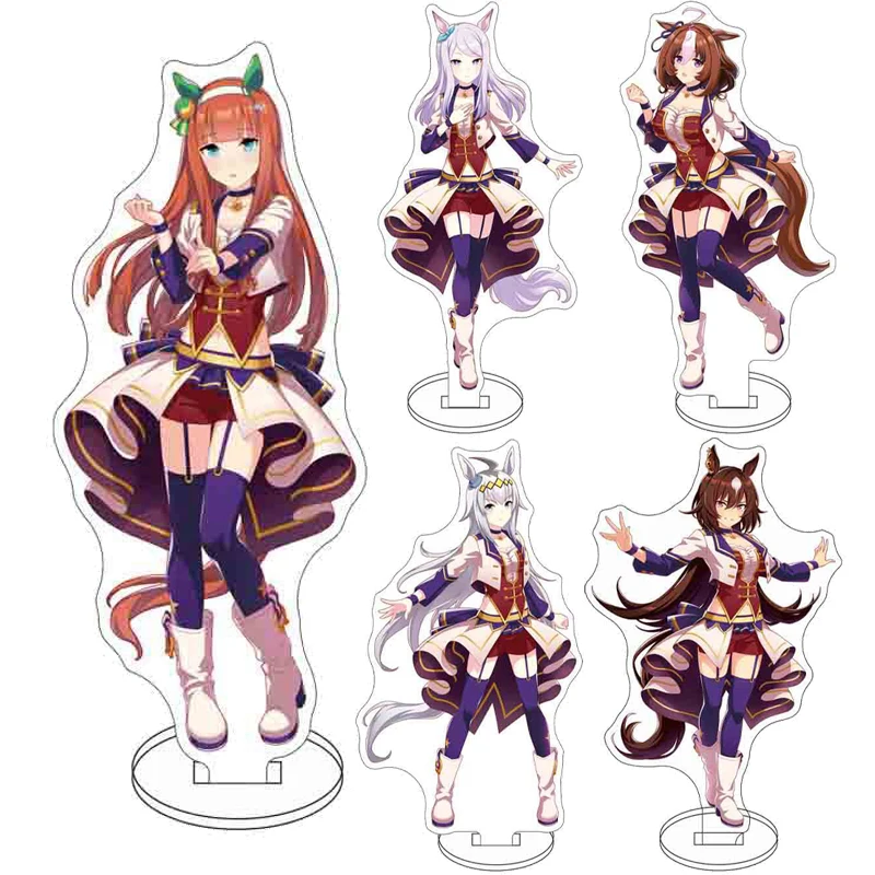 16CM Anime ‌ Spiel Uma Musume Pretty Derby ‌   Abbildung ‌ Silence Suzuka Mejiro McQueen Grass Wonder Acryl-Ständer Cosplay-Ornamente Geschenke