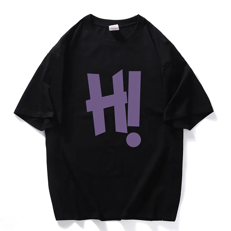 Men's Short-sleeved T-shirt - 2026 New Summer Pure Cotton Hong Kong Style Youth Boys' Student Printed Loose-fit Trendy Top