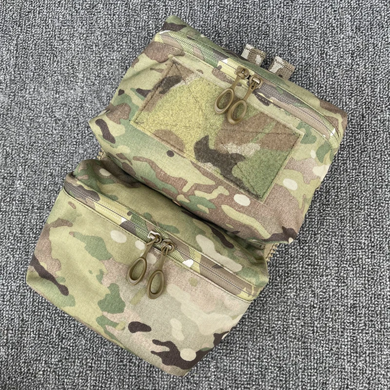 

Double-pocket Back Panel Bag Multi-purpose Tactical Vest Chest Hanging Debris Sub-bag