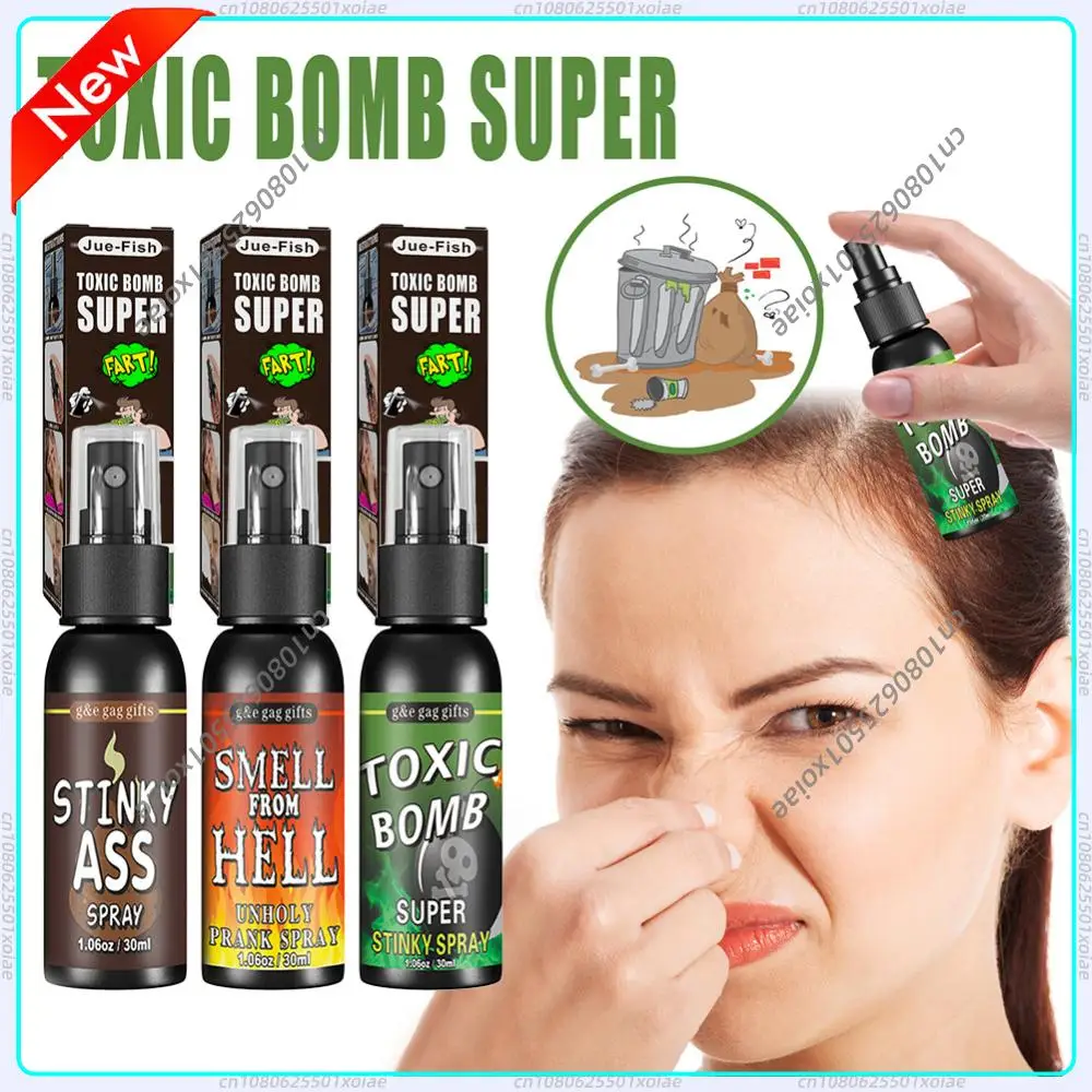 

30ml Fart Spray Prank Joke Plastic Terrible Smell Spray Party Supplies Terrible Stinky Fart Spray Non Toxic Halloween Funny Toys