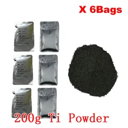 6 Bags 200g Cold Spark Machine Ti Powder Cold Sparkular Machine Titanium for Wedding DJ Disco Party Indoor Outdoor Show