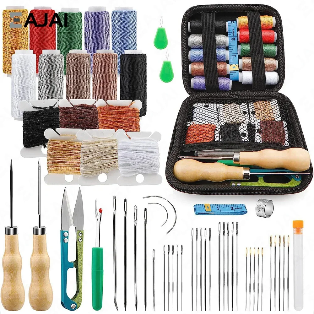 Sewing Kits Box Complete Set Sewing Tools and Accessories Multi Functional Storage Box Embroidery Stich Hand Quilting Thread DIY