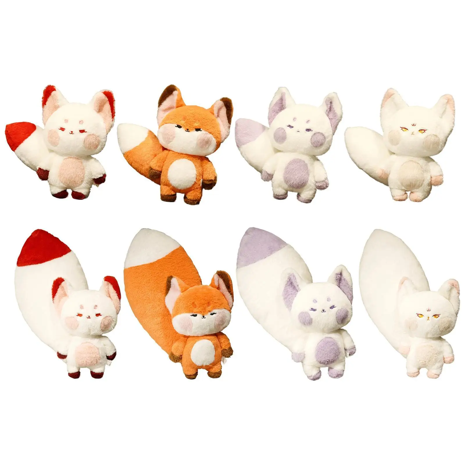

Foxes Stuffed Animal Toy Home Decor Cute Plush Foxes Doll for Kids Adults Gifts