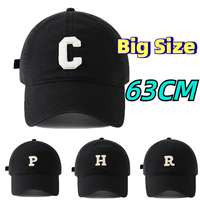 Unisex Large Size XL 63cm Baseball Caps 100% Cotton Caps for Men Summer Big Head Hat Men 60cm Trucker Caps 62CM Dad Cap