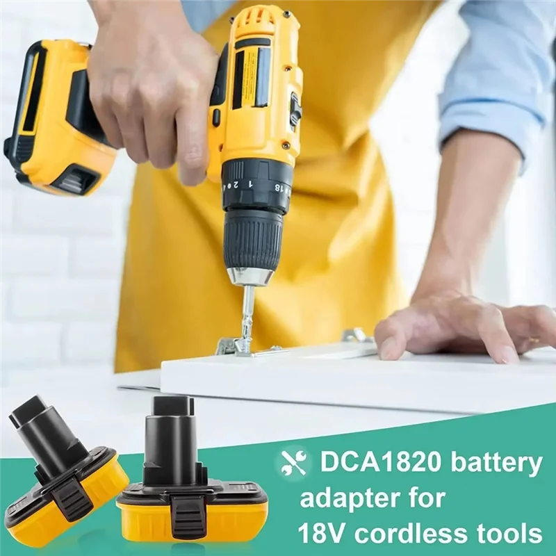 

AB33-Battery Adapter DCA1820 20V For 18V Tools Conversion Convert For 20V Lithium Battery DC9096 DE9098 DE9096 DCB