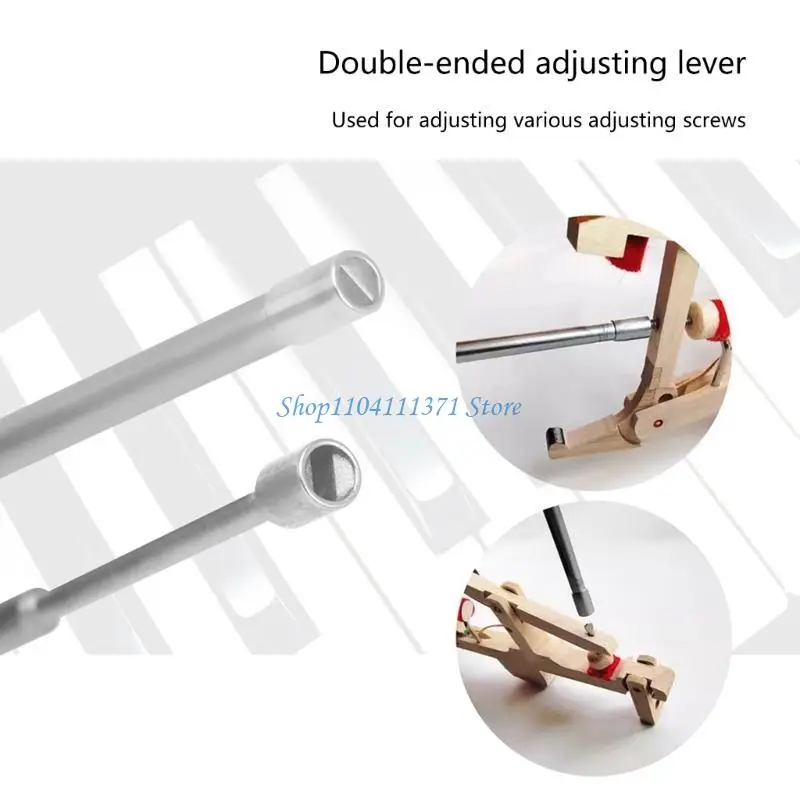 

P9FC Регулировочный ключ для рояля Двусторонний металлический ключ Инструменты для настройки фортепиано для регулировки тонущего