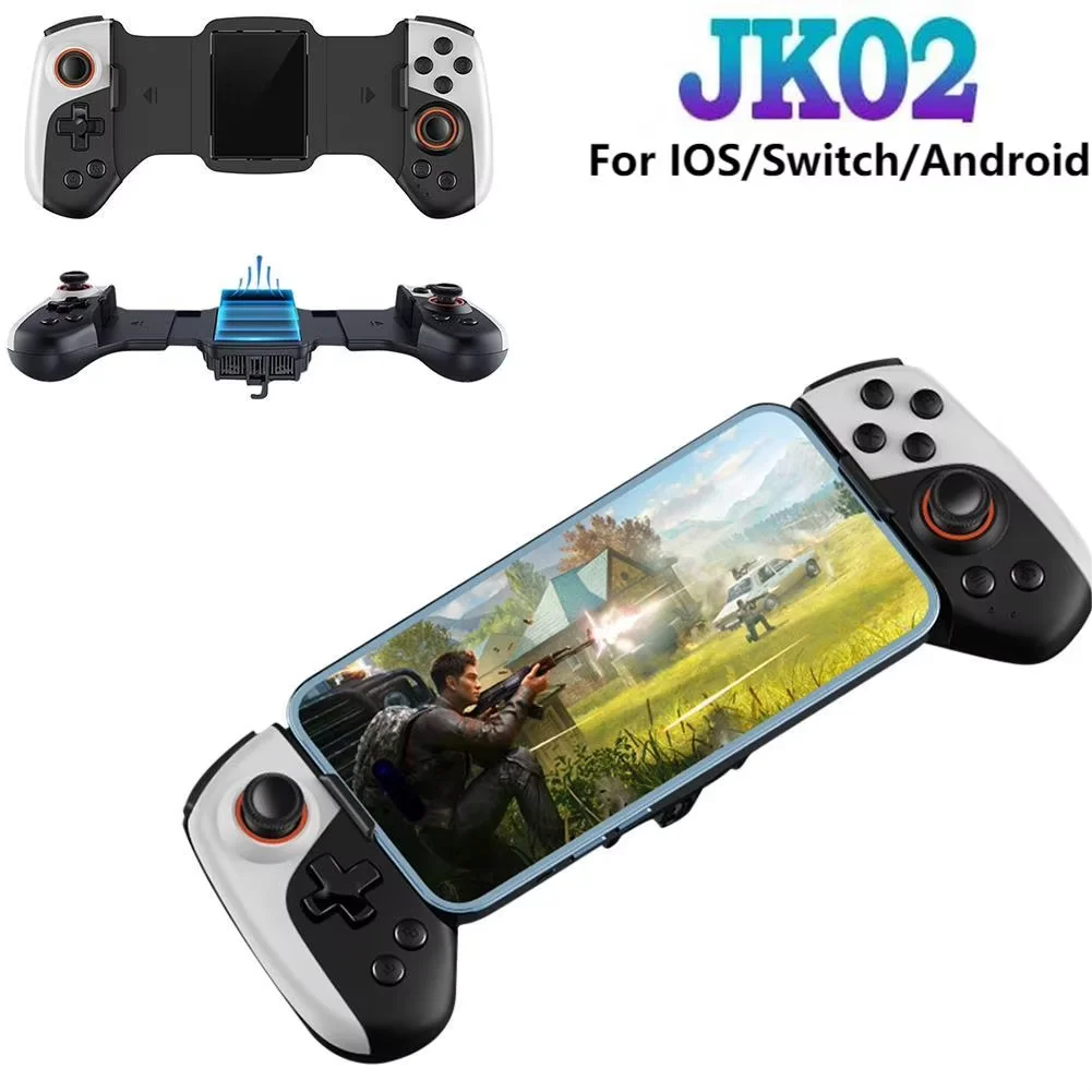 2 in 1 Wireless Mobile Gaming Controller Type C Cooling Semiconductor Radiator Phone Gamepad Joystick for IPhone/Android Switch