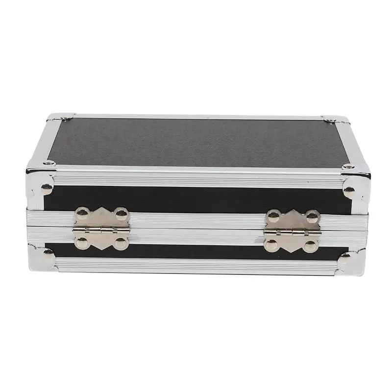 Small Size Portable Instrument Aluminum Box Drop-Resistant Hard Case Jewelry Storage Special Toolbox with Alloy Construction