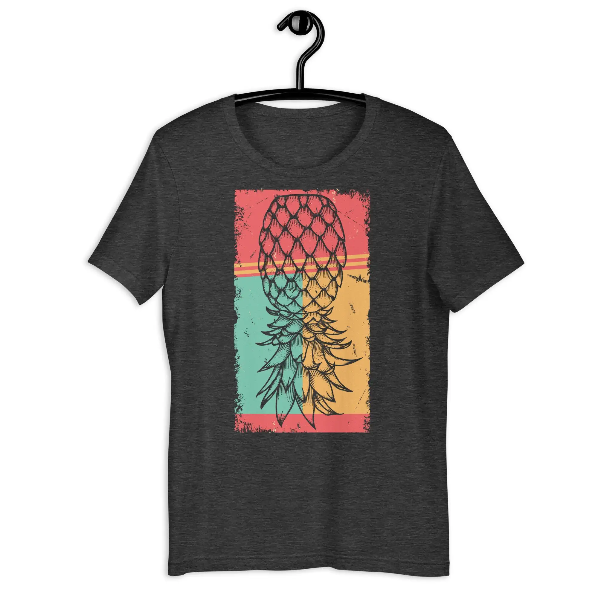 Casual Fashion Inverted Pineapple Shirt, with Pineapple Pattern for Exchanging Partners, Suitable for Both Men and Women