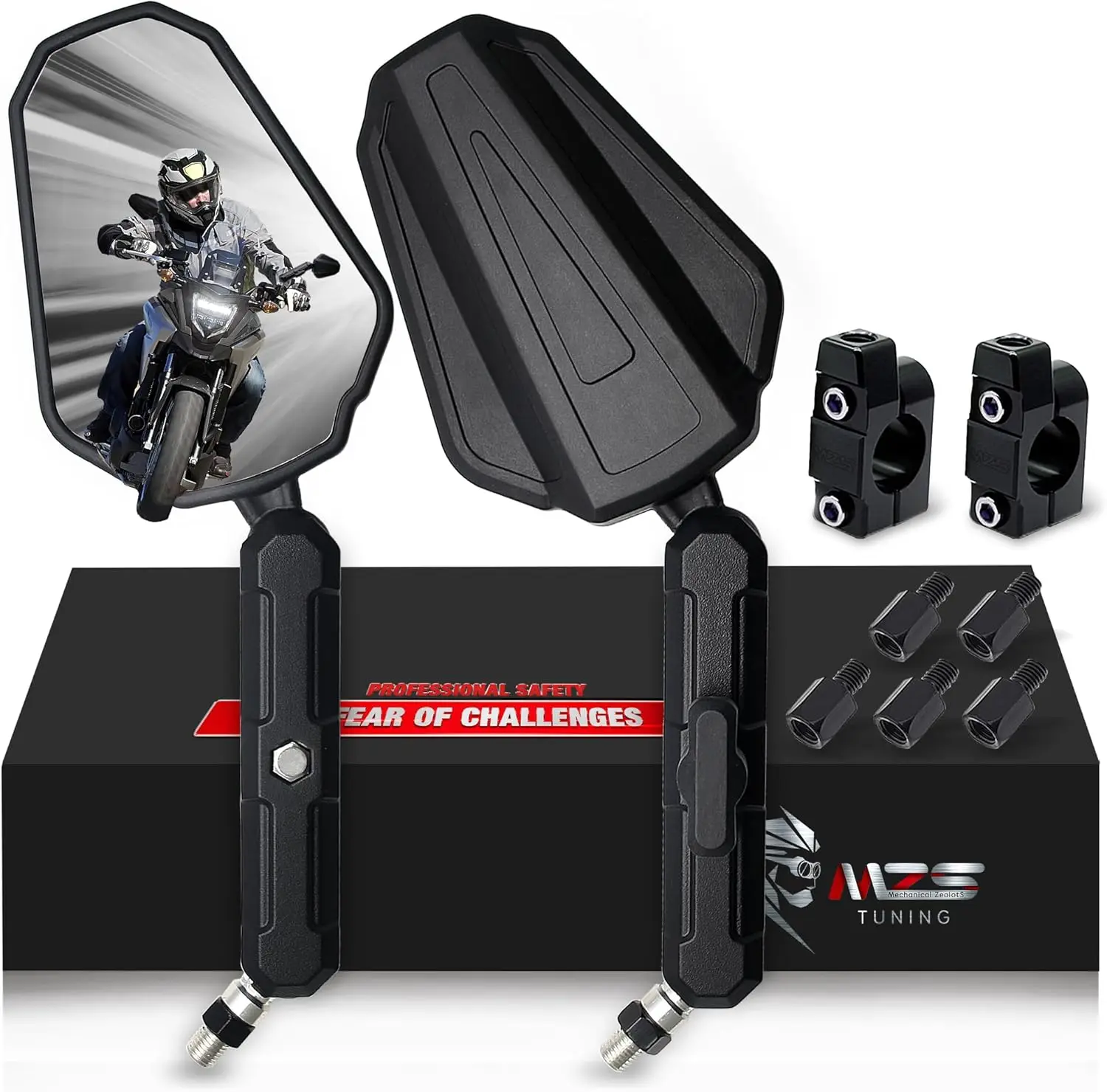 WB1 2 PCS Adventure Cruiser Off-road Motorcycle Modified Rearview Mirror For BENELLI TRK TNT BN BJ Leoncino TRK502 TNT600i 300