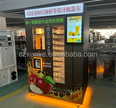 Fully Automatic Fresh Lemon and Apple Juice Dispenser Natural Fruit Vending Machine with SDK Function
