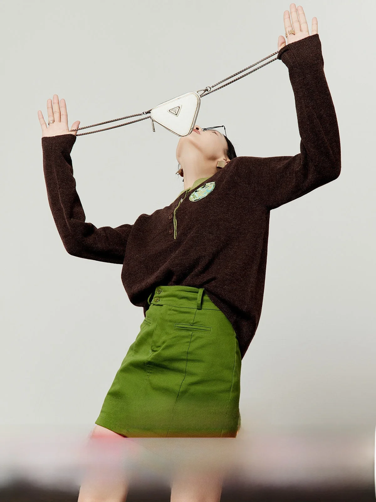 

Женский вязаный свитер Ce Brown с флуоресцентным принтом, универсальный, свободного кроя, с длинными рукавами, зимний, новинка, эксклюзивно онлайн