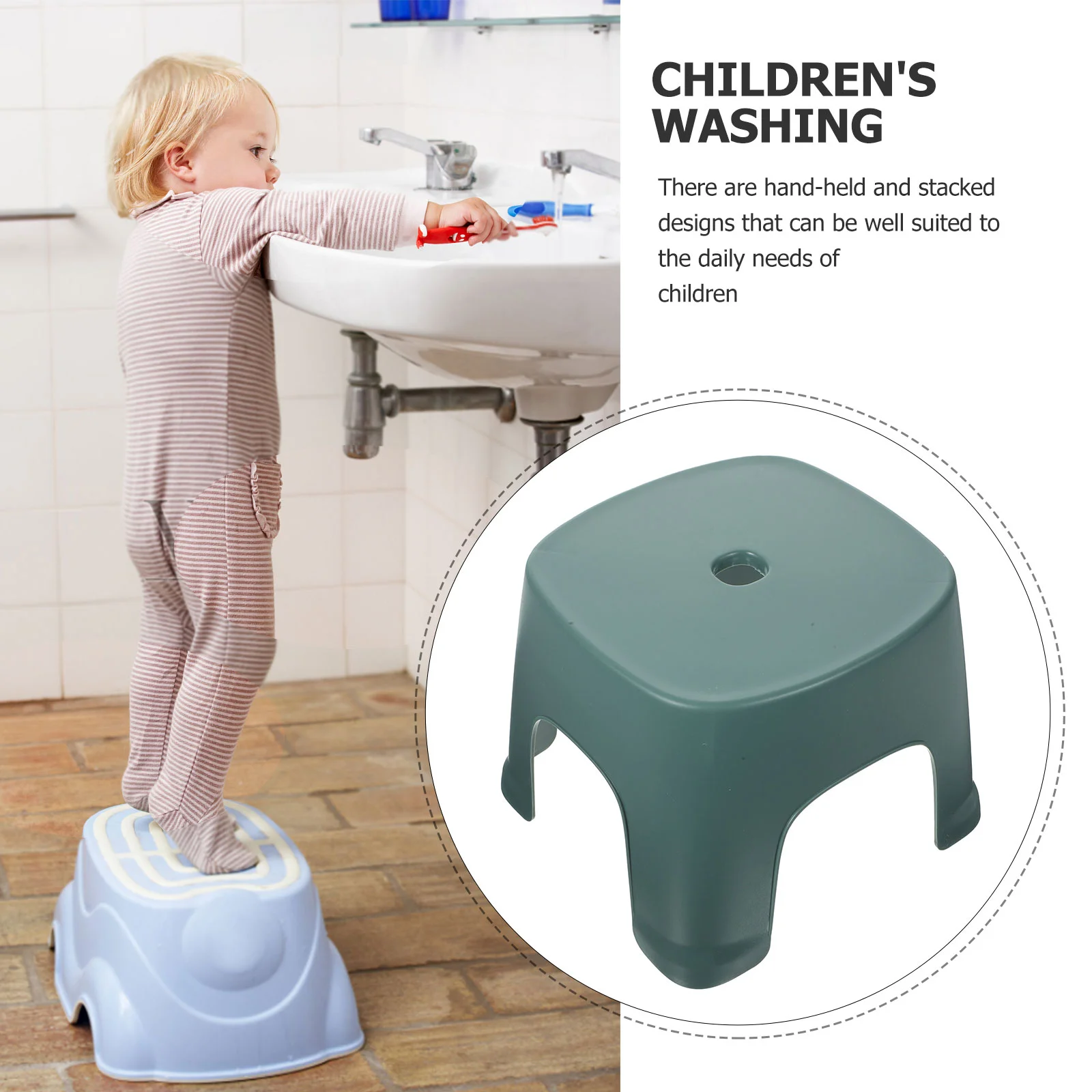 Toilet Stool Squat Adult Heavy Duty Poop Stool Bathroom Plastic Portable Squatting Potty Foot Stool Non-Slip Toilet Assistance