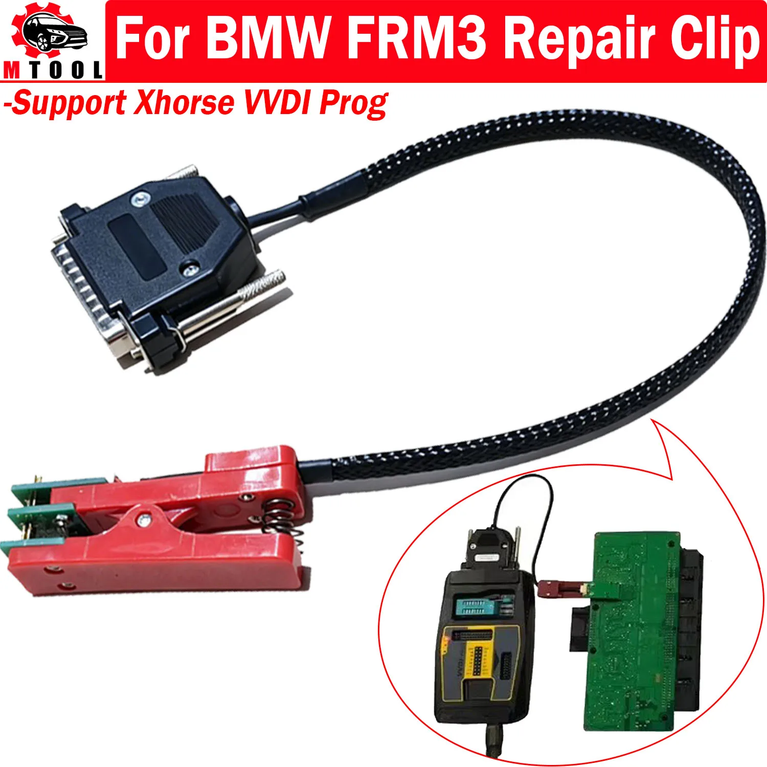 For BMW FRM3 Repair Clip For BMW FRM3 Data Reading Adapter without Soldering Support Xhorse VVDI Prog
