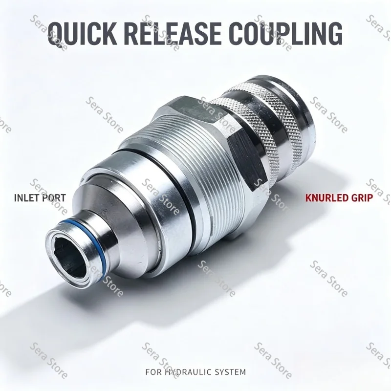 Loader Hydraulic Quick Coupler Quick Connect Fitting OE 7246802 AT406475 47396761 V1311-77150 3736968 Replacement Accessory