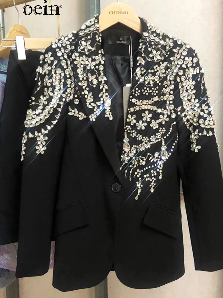 [oein] 2024 Spring And Autumn Heavy Industry Fashion Mantianxing Handmade Suit Party Ultra Light Luxury Suit Jackets