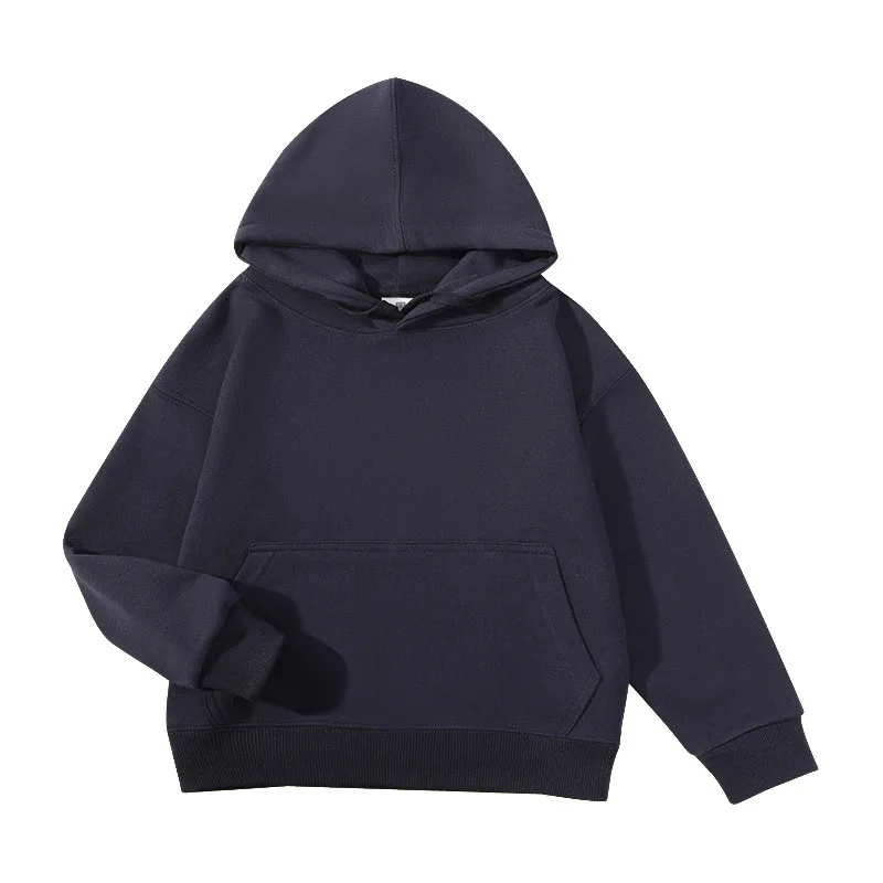 Toddler Fall Clothes Boys Hoodie Girl Clothing Autumn Spring Baby Black Sweatshirt Grey White Navy Blue Red Pink Top New 2025