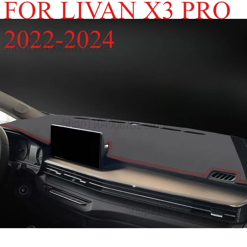 FOR ‌LIVAN X3 PRO‌ 2022-2024  Car Dash Mat Dashmat Dashboard Mat Cover Sun Shade Dash Board Cover Carpet Accessories