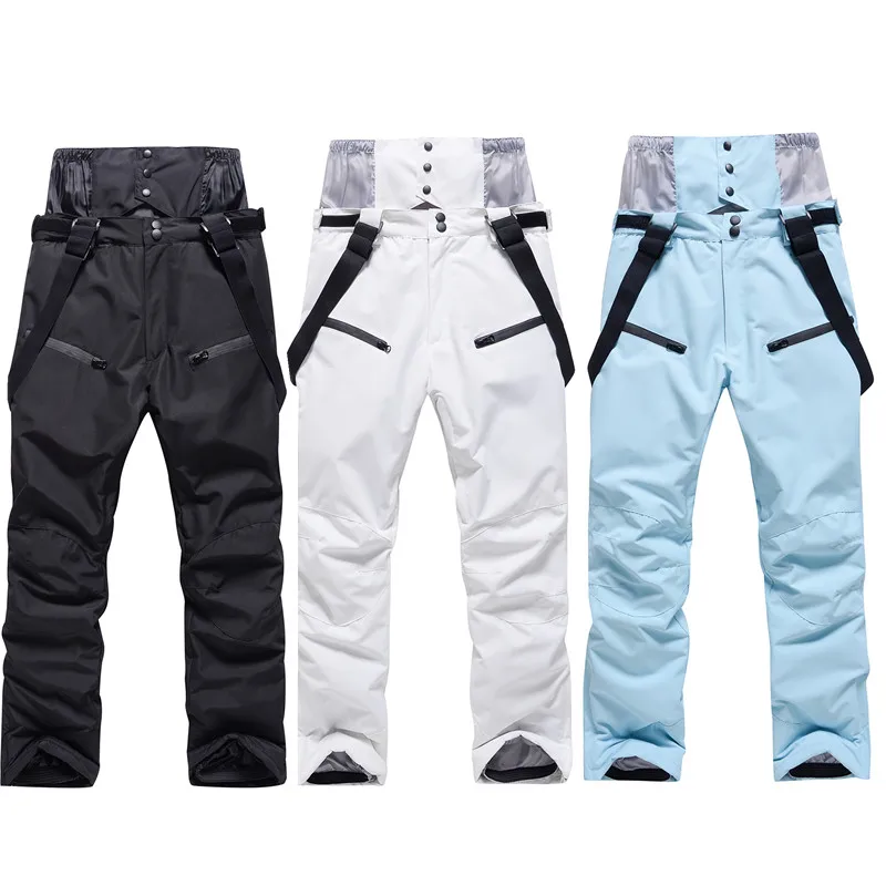 Alpine Ski Pants Men And Women Winter Outdoor Sports Warm Windproof Snowboard Pants Waterproof Color Ski Snow Pants