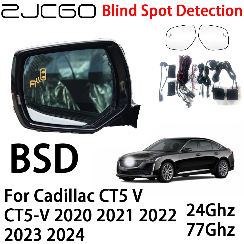 ZJCGO Car BSD Radar Warning System Blind Spot Detection Safety Driving Alert for Cadillac CT5 V CT5-V 2020 2021 2022 2023 2024