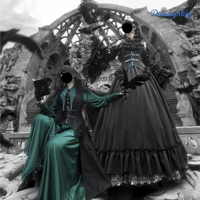 

Lolita Style Ouji Fashion Gothic Dark Cosplay Costume Original Design Carnival Stage Outfit Performance Court Fancy Prince Suit