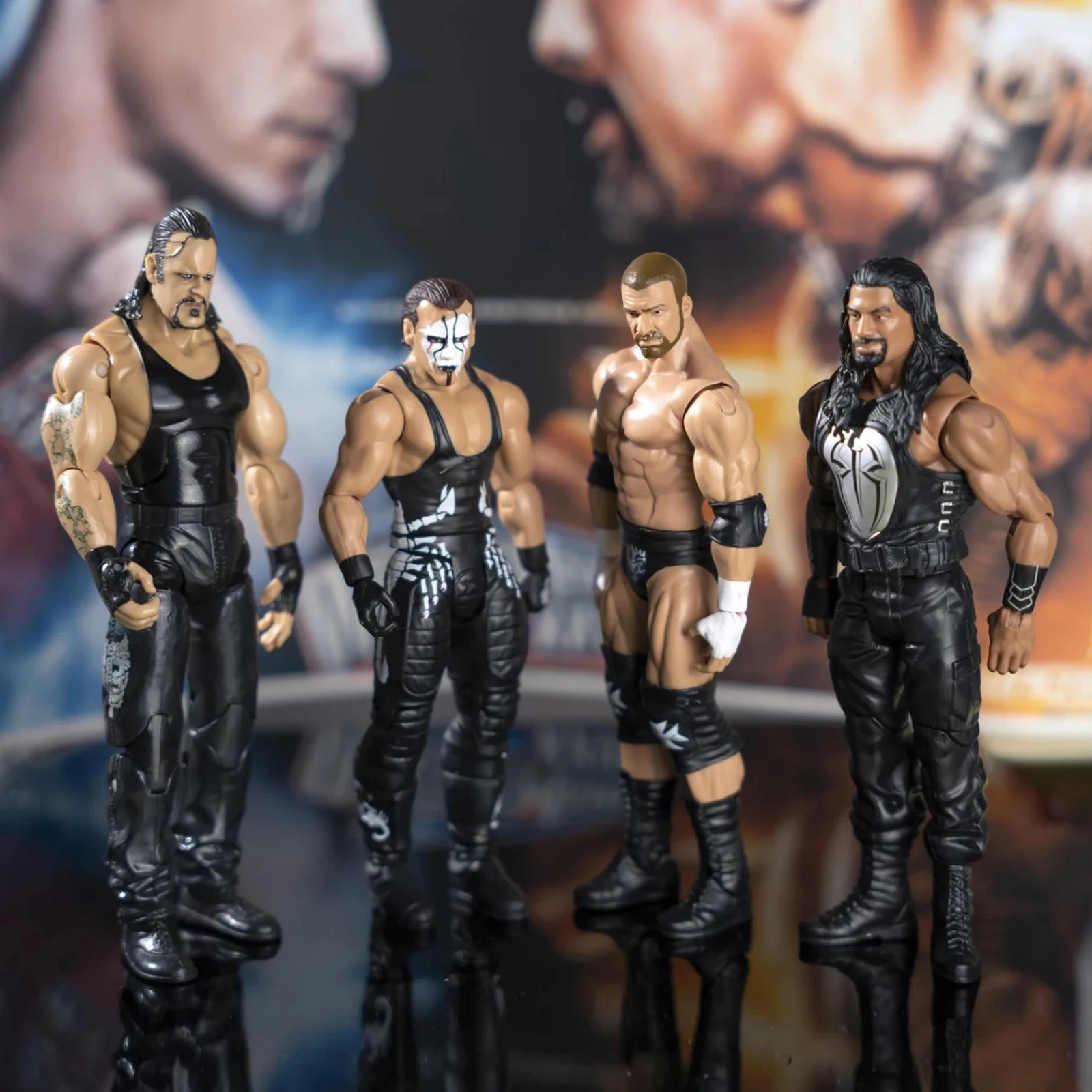 

WWE AEW WWF Wrestling Figure Wrestler Undertaker Roman Reigns Sting JIMMY JEY USO 6 inch 7“ Wrestling Action Figure Collectibles