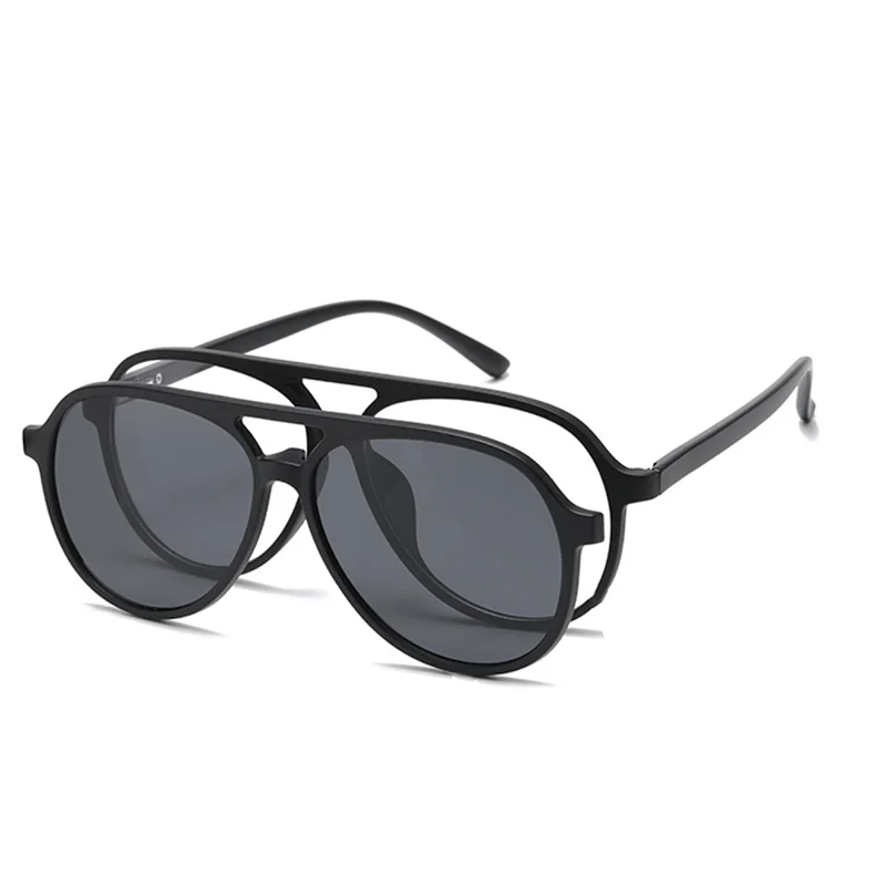

2380 Retro Set Of Sunglasses Men Cat Eyes Magnetic Clip Sun Glasses Women TR90 Frame Prescriptio -0.5 -1.0 -2 -2.5 -3.0 to -6