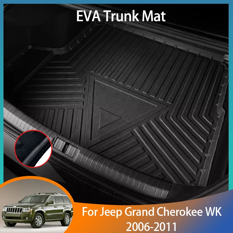 For Jeep Grand Cherokee WK Accessories 2006 2007 2008 2009 2010 2011 Auto Trunk Mat Floor Tray Liner Cargo Boot Carpe Waterproof