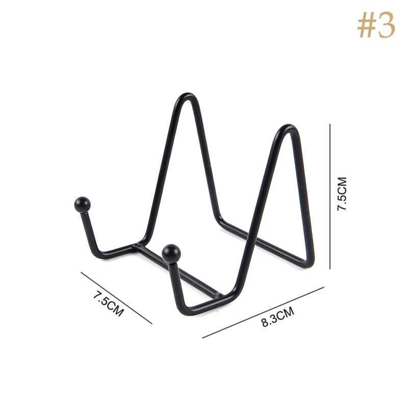 1Pc Plaat Display Stand Foto Ezel Metalen Plaathouder Houder Display Foto Decoratieve Plaat Tafelblad Kunst