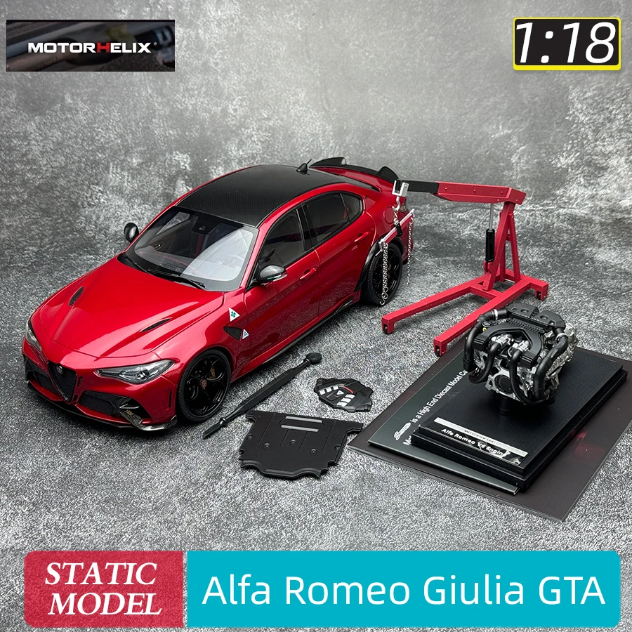 

MOTORHELIX 1/18 Alfa Romeo Giulia GTA Sports car metal car model static display pieces holiday gift collection