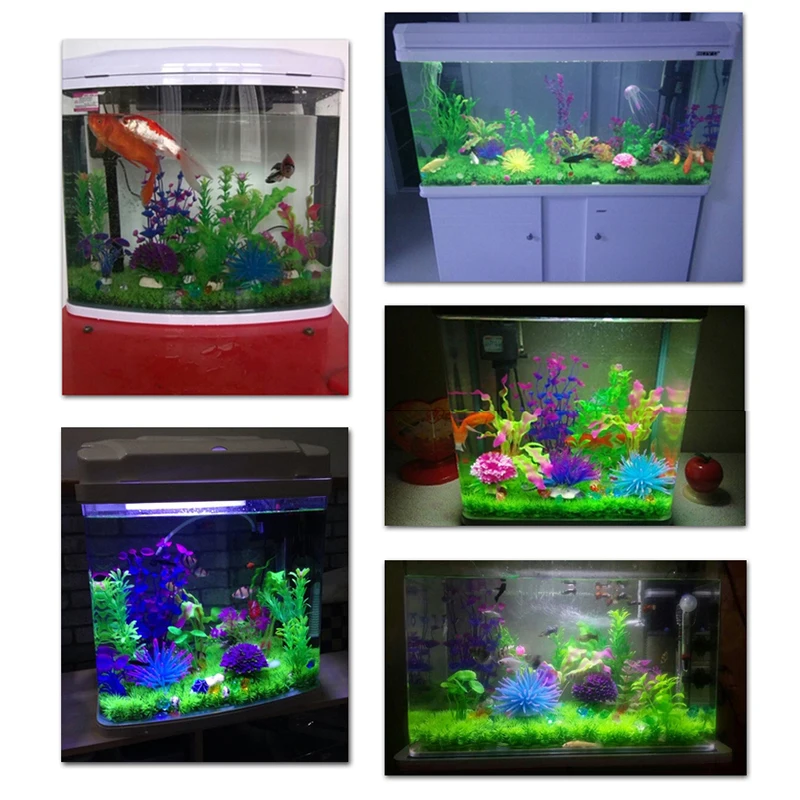 ABS Plastic Grass Simulation Lawn Fish Tank Decoration Environmental Protection Aquarium Decoration Aquarium Supplies