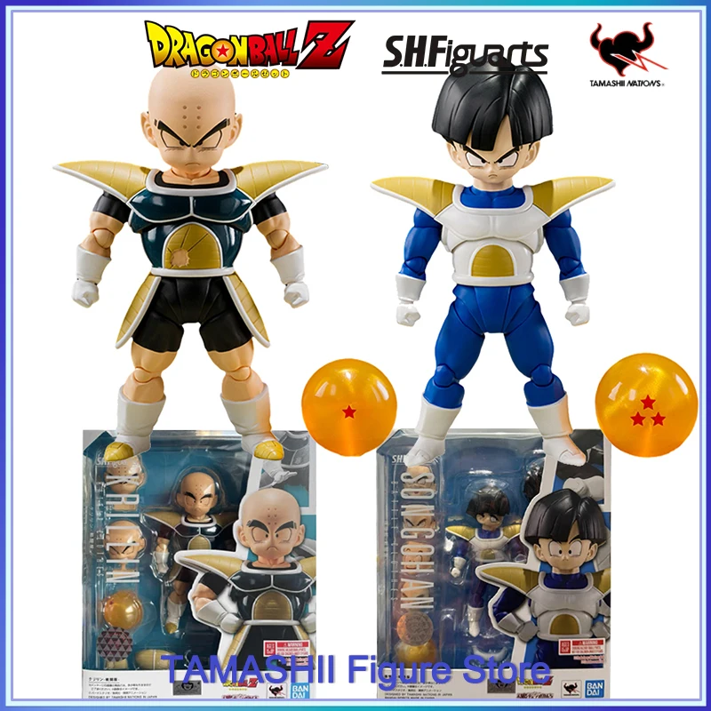 Original Bandai S.H.Figuarts Son Gohan krillin Battlesuit Namek Samsung Ball Dragon Ball Z In Stock Action Figures Model Toys