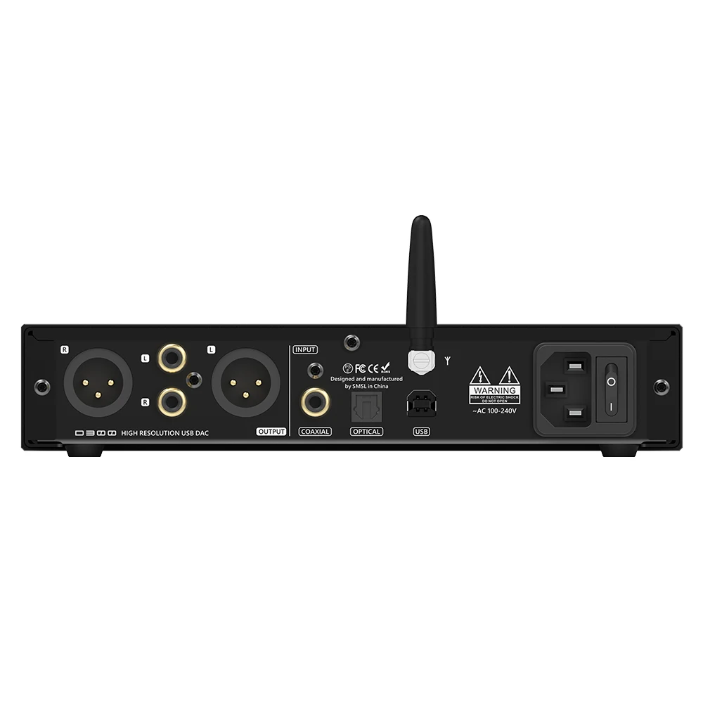 Smsl d300 audio dac rohm bd34301ekv dsd512 pcm 768kHz 32bit qualcomm bluetooth 5,1 xmos xu208 ldac hd xlr rca mit fernbedienung