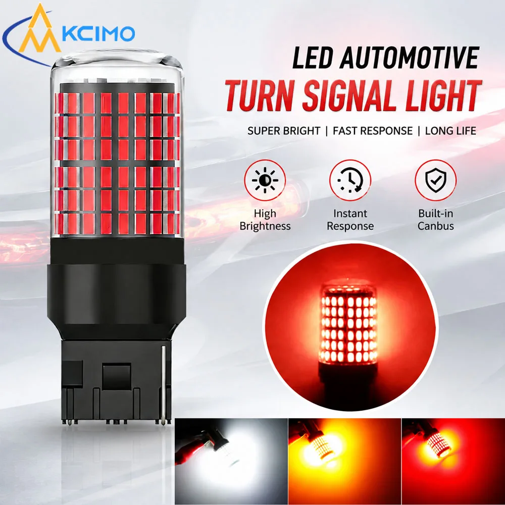 2pcs High Bright Amber Car Turn Signal Light Bulb Quick Installation Blinker Replacement Auto Lamp Accessories