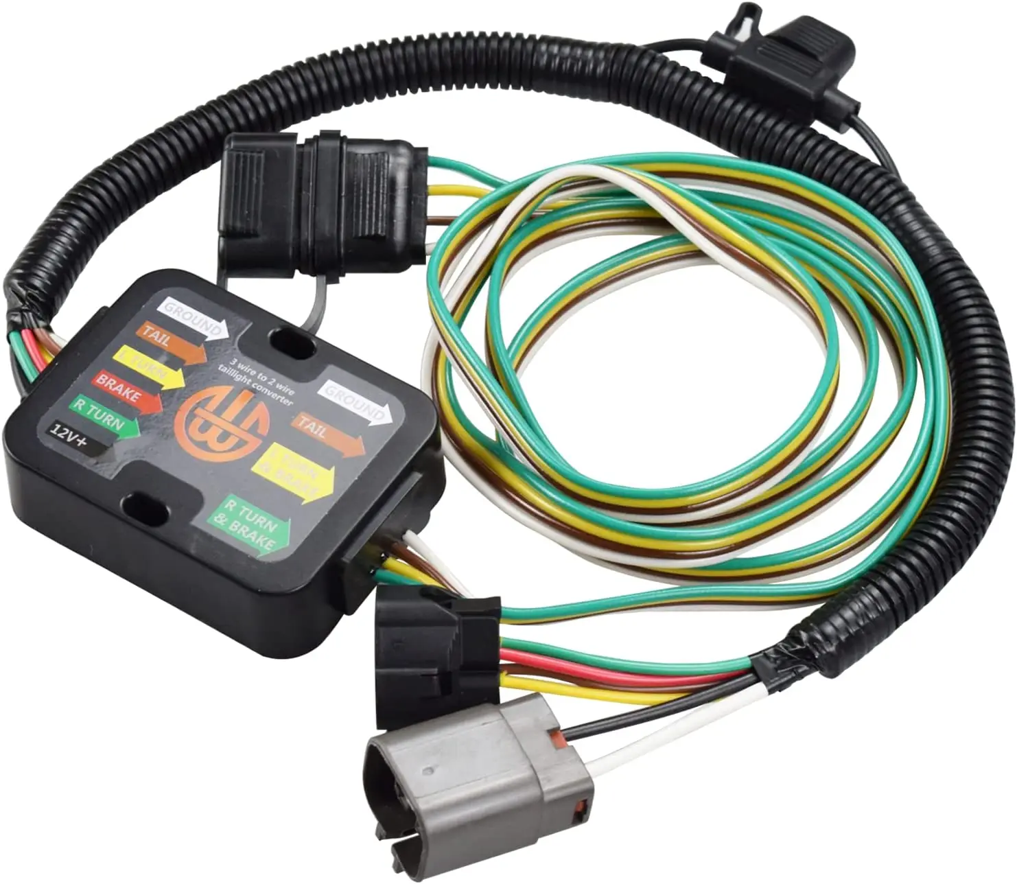 Trailer Hitch Wiring Tow Harness 4-Way Flat Compatible with Hyundai Santa Fe KIA Sedona Sorento