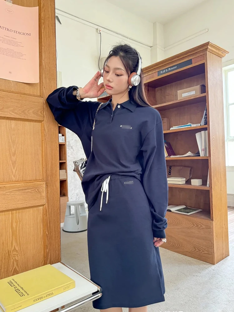 Outono inverno novo sle feminino longo sve ne camiseta carta impressão solto ajuste camada base irt commute sle algodão