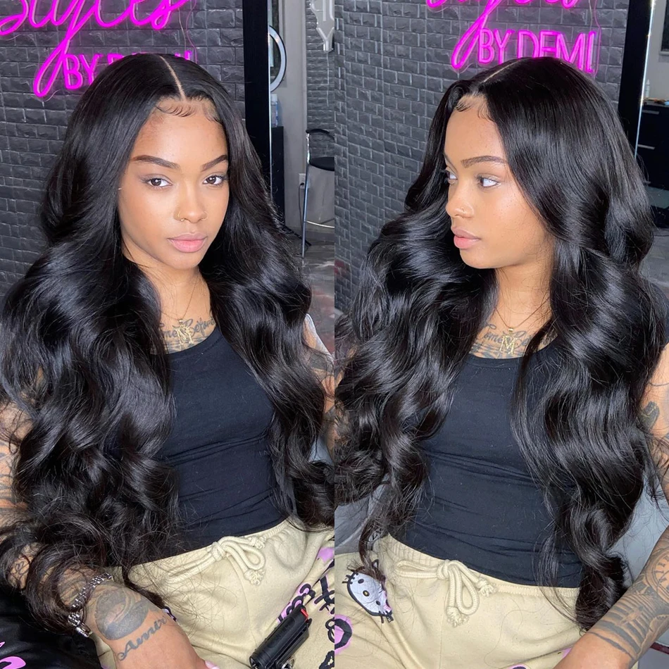 Glueless Wig 7x5 Lace Frontal Body Wave Wig Ready To Wear Preplcuked 13x4 Lace Frontal Human Hair Wigs For Women Pre Cut No Glue