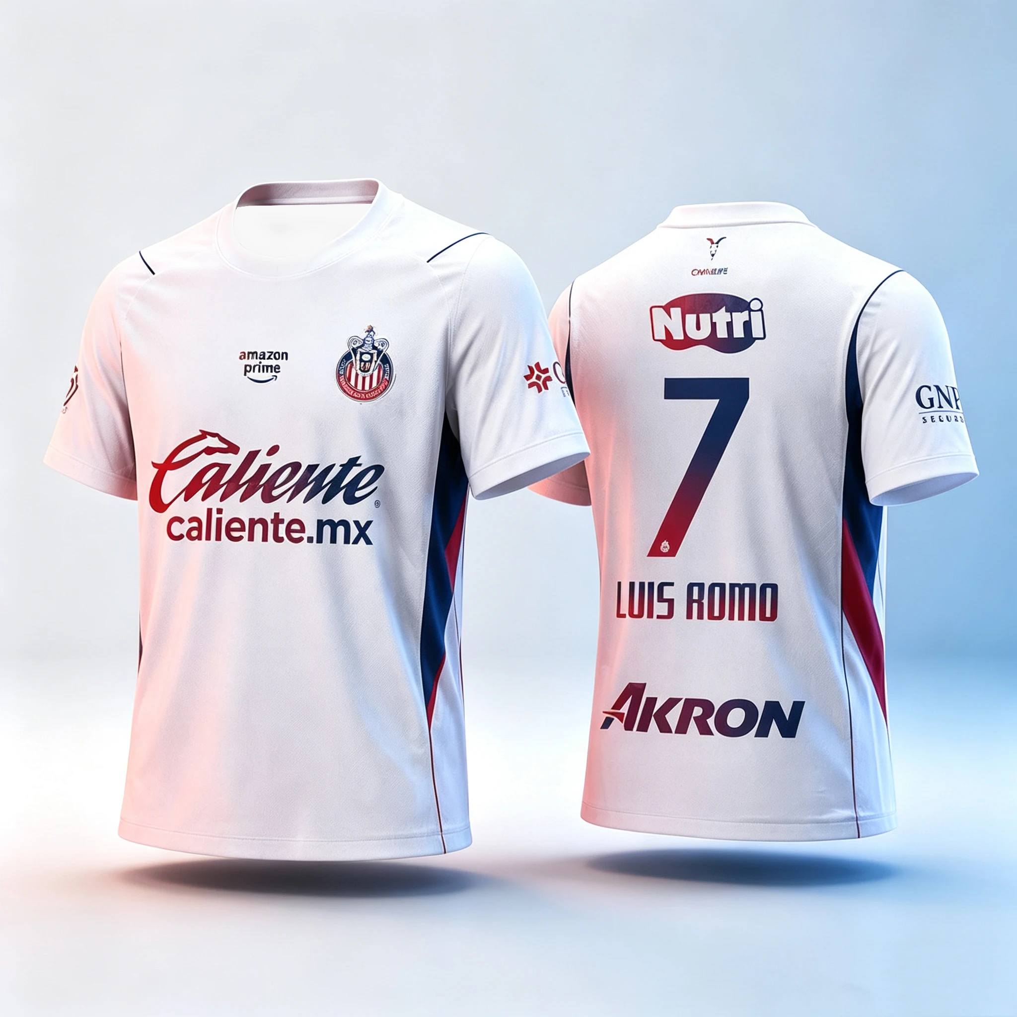2026 Guadalajara Chivas Lewis Romo Nr. 7 Fußballtrikot Sommer 3D Sport-T-Shirt Atmungsaktiv Schnelltrocknend Eltern-Kind-Outfit – Detail 5