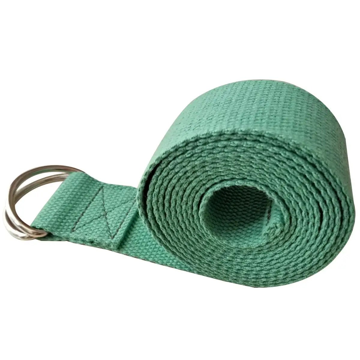 

Stretch Rope Adjustable Strap D Ring Green Enhance Flexibility Strengthen Muscles Yoga Pilates Physical Therapy Fitness Shaping