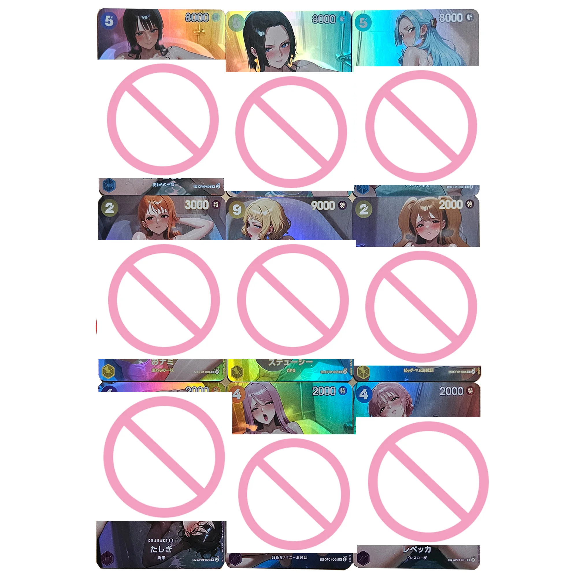 

9 шт./компл. Diy Self Made One Piece Stussy Vivi Collection Card Color Flash Opcg Nico Robin Nami Hancock аниме карты подарочные игрушки