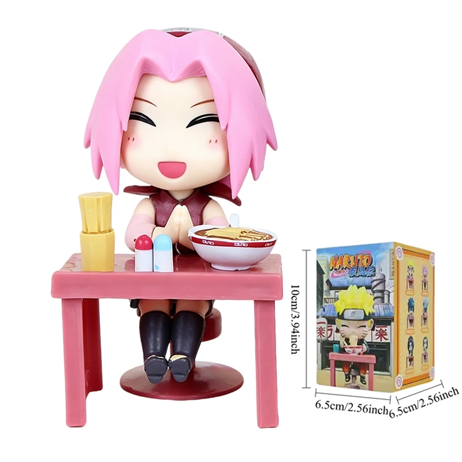 Bestseller Naruto Shippuden Ramen Themen-Serie Blind Box - Chibi Mini PVC Anime-Figuren, Uchiha Sasuke & Naruto Spielzeug, Tägliche Geschenke