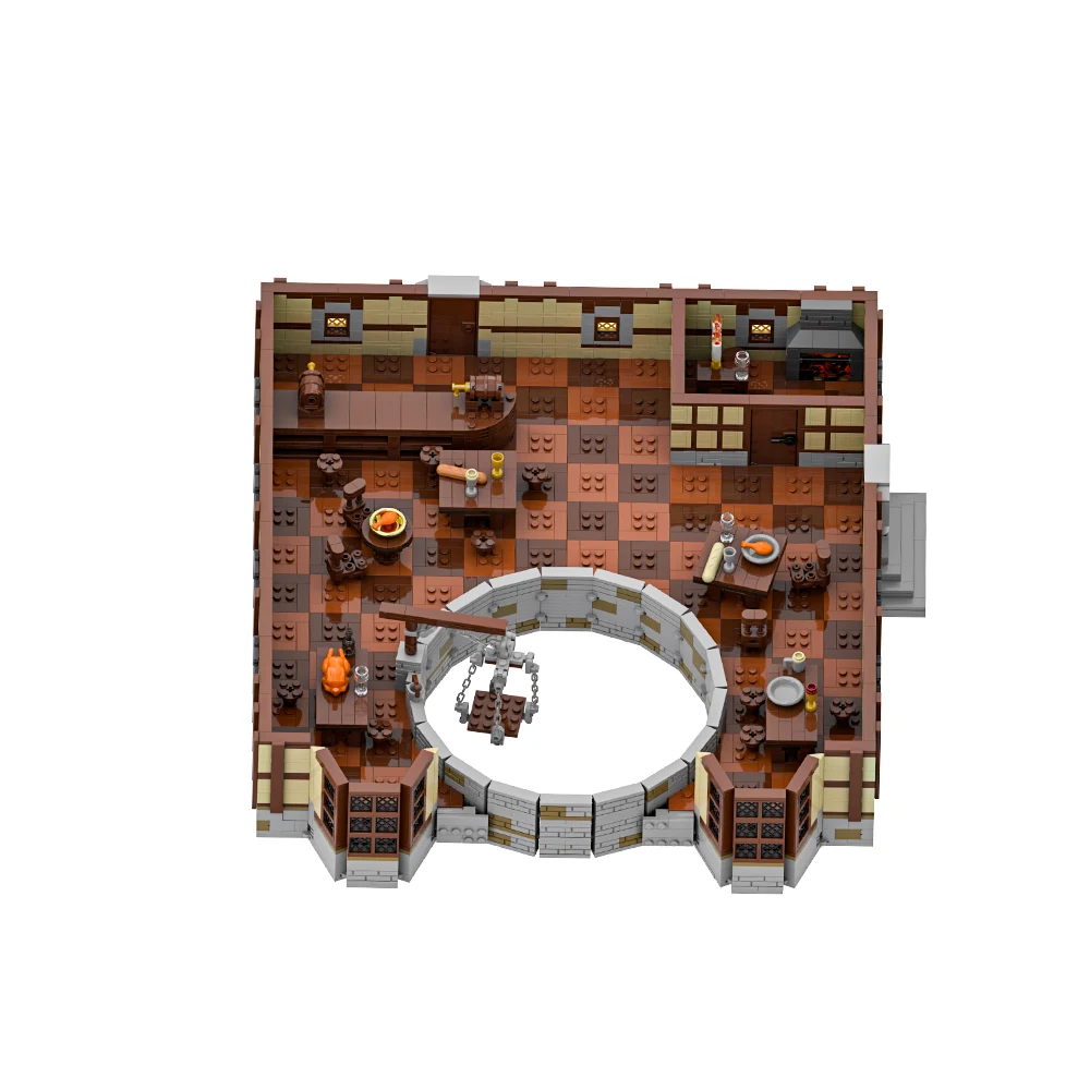 MOC – blocs de construction de modèle du portail de Yawning, jeu de société, donjons, portail de Yawning, hôtel, Architecture créative, briques, jouet cadeau