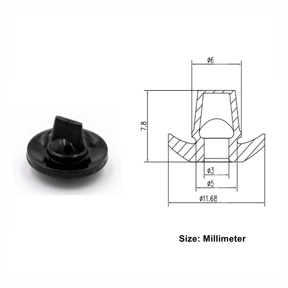 10PCS One Way FVMQ Fuel Rubber Valve Automotive Engine