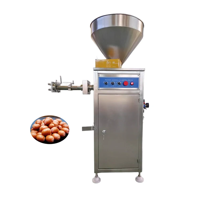 Máquina Embutidora de Salchichas Motorizada, Equipo para Rellenar Salchichas de Cerdo, Res y Salami