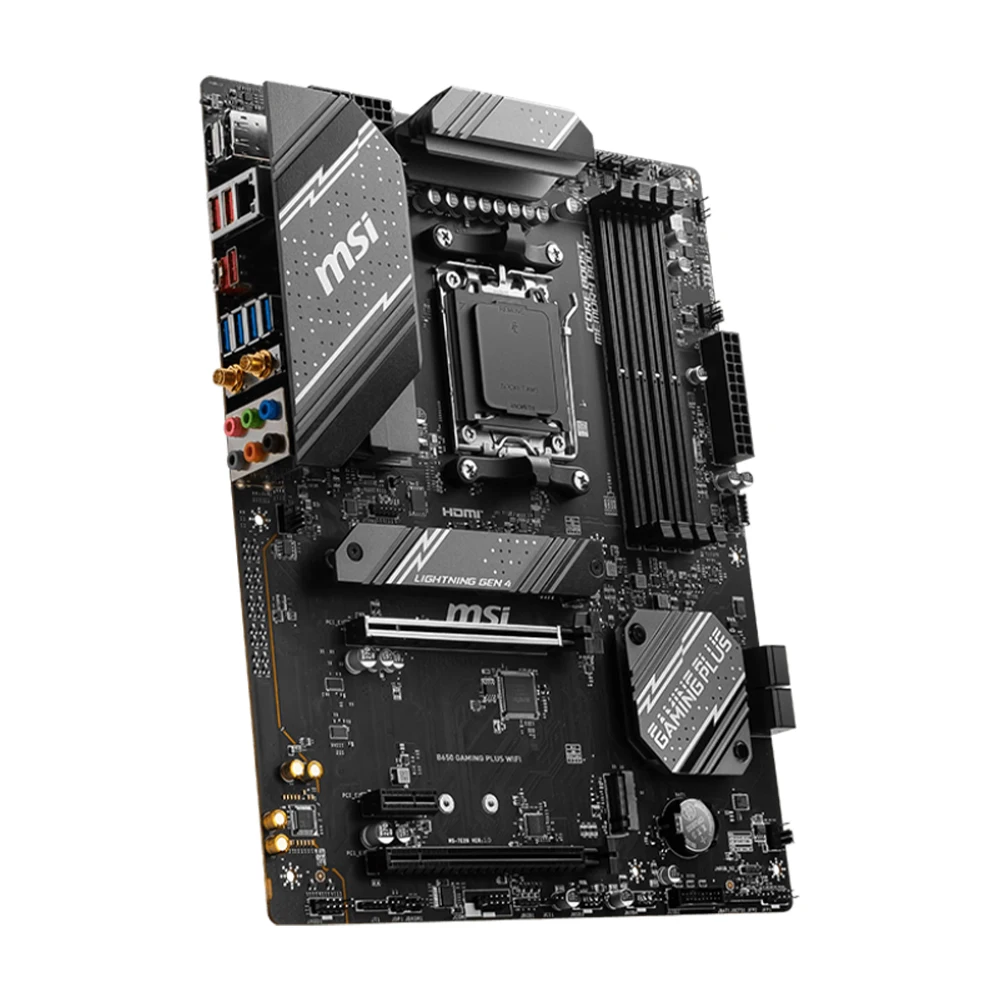 Imagem -02 - Msi B650 Jogos Plus Wifi Placa-mãe Suporte Soquete Am5 Ryzen 7700x 7800x3d Ryzen 7600x Cpu 4xddr5 M.2 Hdmi Atx Mainboard